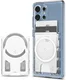 Spigen Ultra Hybrid MagFit+ MagSafe Kaarthouder Transparant afbeelding 1