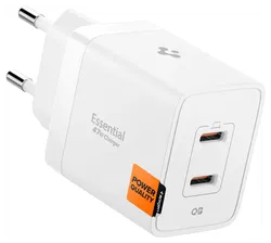 Spigen Essential EE472EU 47W GaN USB-C Snellader Power Delivery Adapter Wit afbeelding
