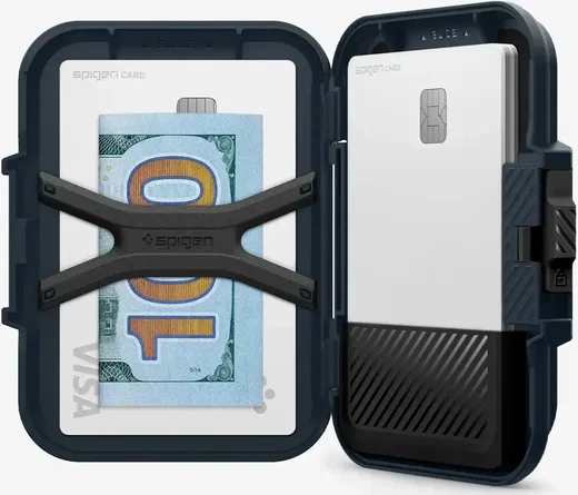 Spigen Lock Fit MagFit MagSafe Portemonee en Kaarthouder voor Pasjes Grijs afbeelding 12