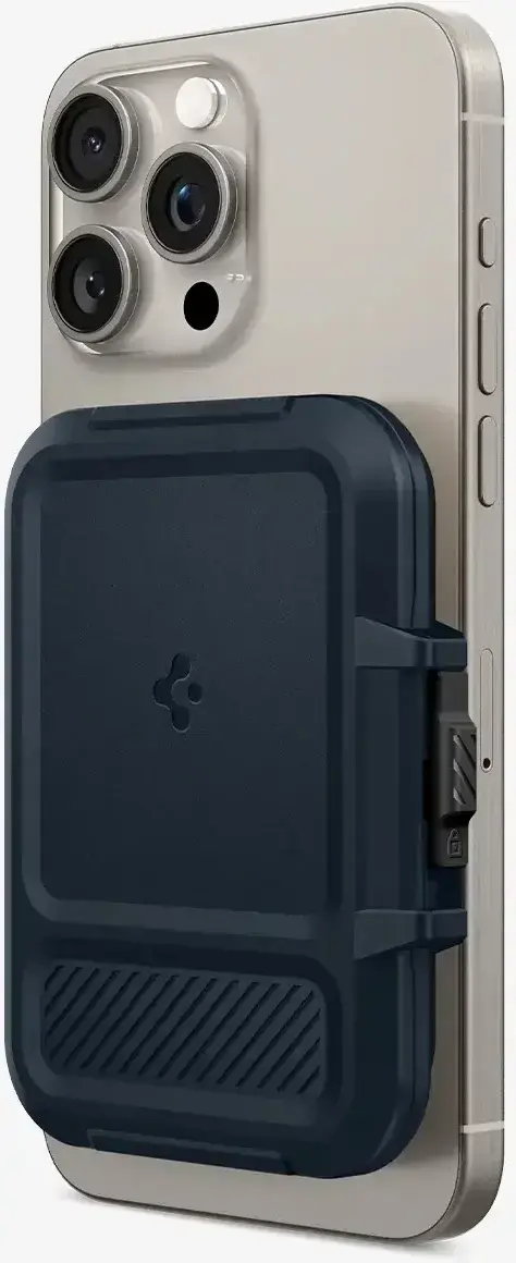 Spigen Lock Fit MagFit MagSafe Portemonee en Kaarthouder voor Pasjes Grijs afbeelding 13