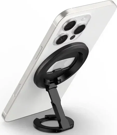 Spigen O-Mag Magnetische MagSafe Vinger Ring Houder Verstelbare Standaard Zwart afbeelding 11