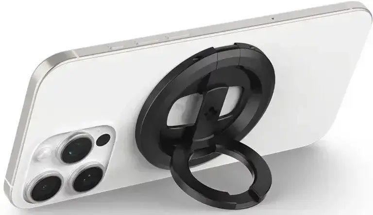 Spigen O-Mag Magnetische MagSafe Vinger Ring Houder Verstelbare Standaard Zwart afbeelding 12