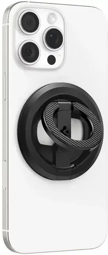 Spigen O-Mag Magnetische MagSafe Vinger Ring Houder Verstelbare Standaard Zwart afbeelding 9