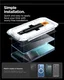 Spigen EZ Fit GLAS.tR Samsung Galaxy S25 Plus / S24 Plus Privacy Glass 2-Pack afbeelding 5