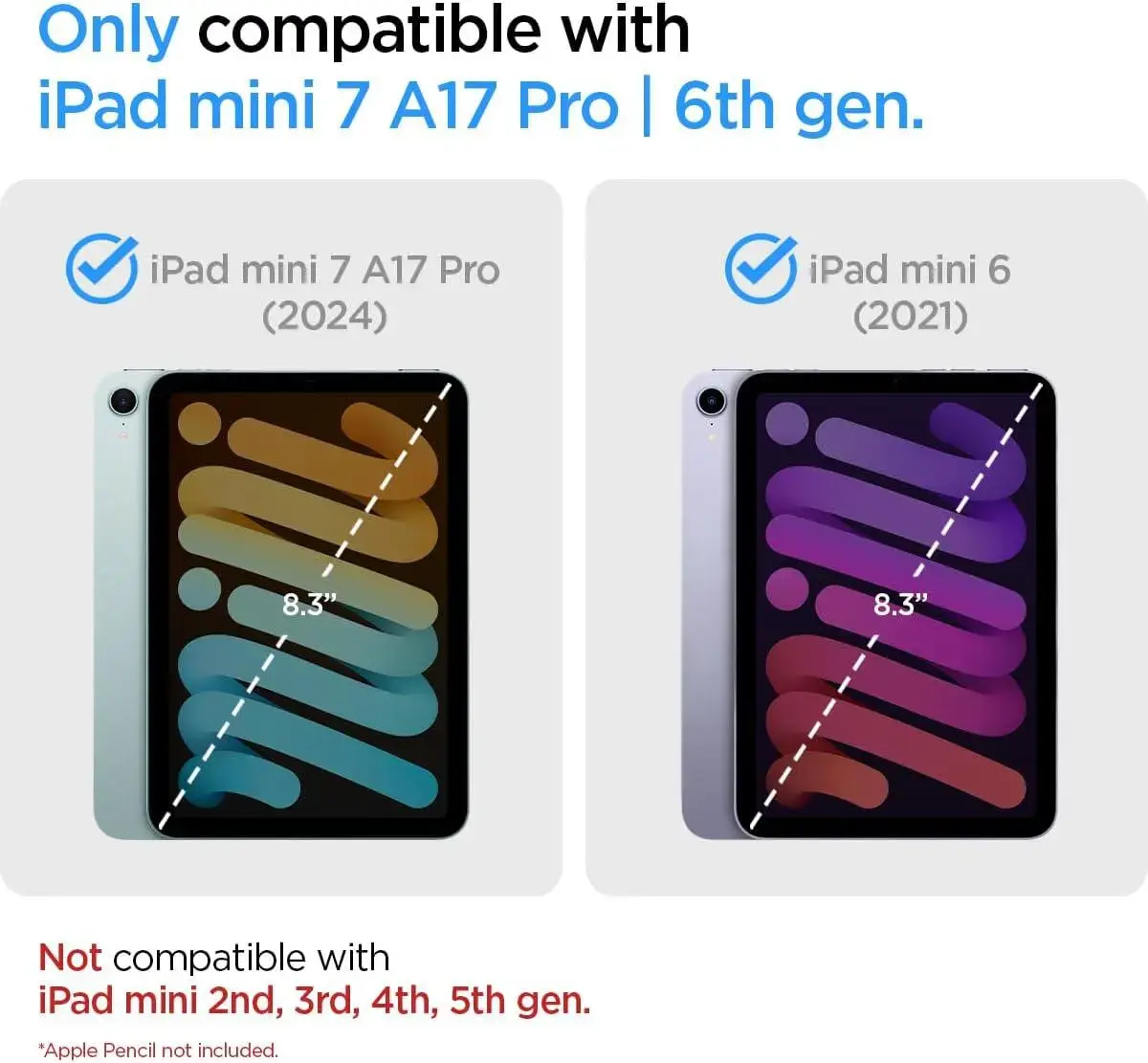 Spigen Nano Pop Apple iPad Mini 7 / 6 Hoes Back Cover Beige afbeelding 3