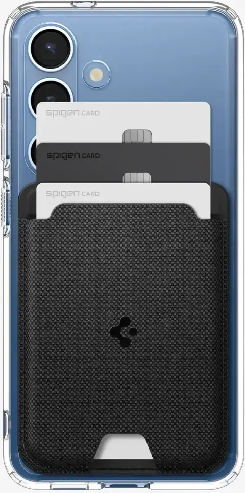 Spigen Urban Fit MagFit Magsafe/Qi2 Kaarthouder voor Pasjes Zwart afbeelding 1