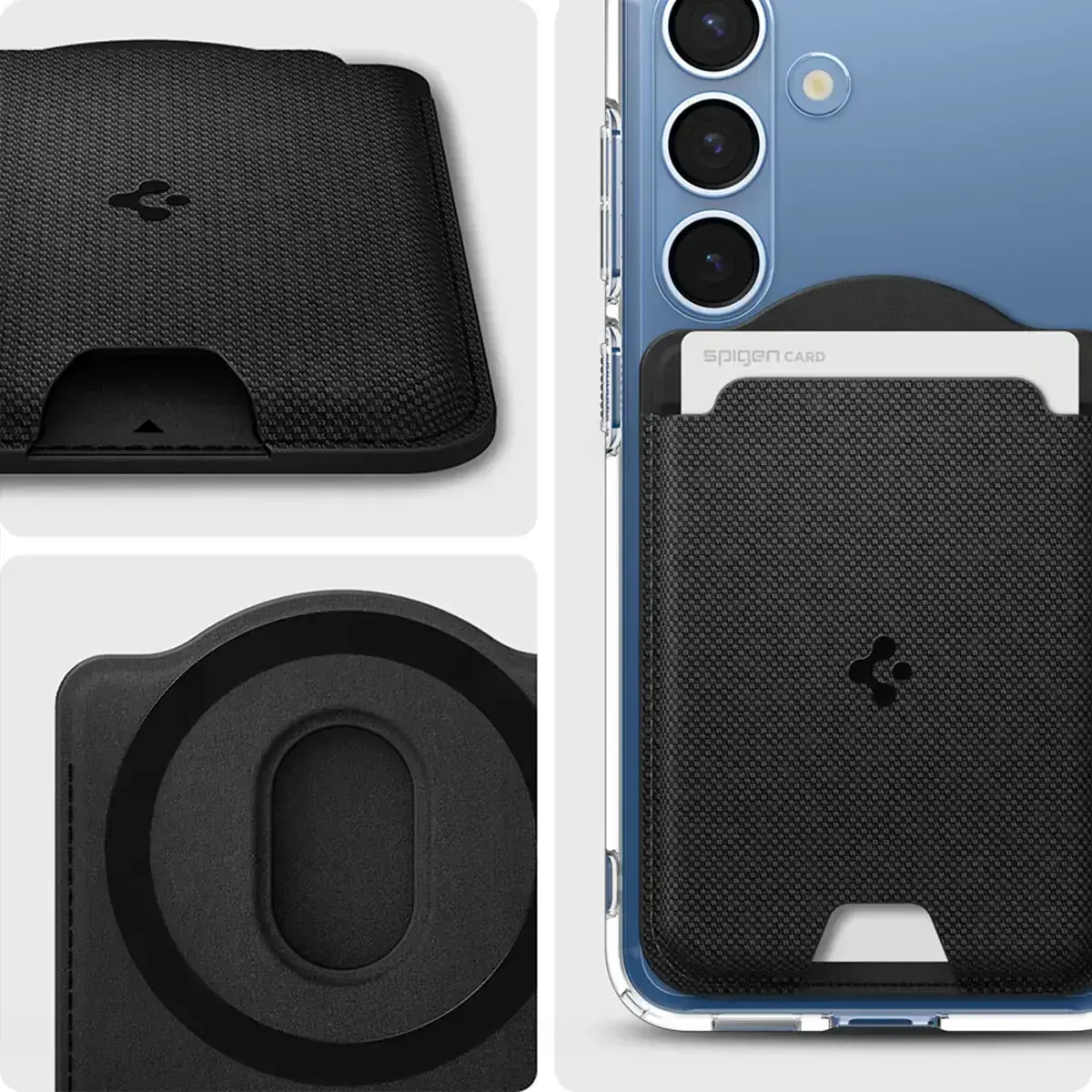 Spigen Urban Fit MagFit Magsafe/Qi2 Kaarthouder voor Pasjes Zwart afbeelding 7