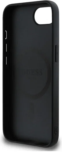 Guess iPhone 17e / 16e Hoesje MagSafe Hard Case 4G Monogram Logo Zwart afbeelding 6