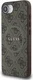 Guess iPhone 17e / 16e Hoesje MagSafe Hard Case 4G Monogram Logo Bruin afbeelding 2