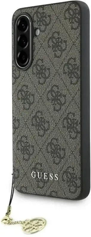 Guess Samsung Galaxy A56 Hoesje Charm Back Cover Bruin afbeelding 1