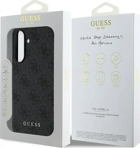 Guess Samsung Galaxy A56 Hoesje Charm Back Cover Zwart afbeelding 7