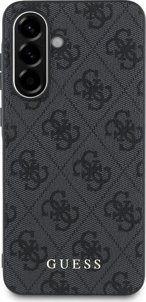 Guess Samsung Galaxy A36 Hoesje Hard Case 4G Logo Metal Zwart afbeelding 2