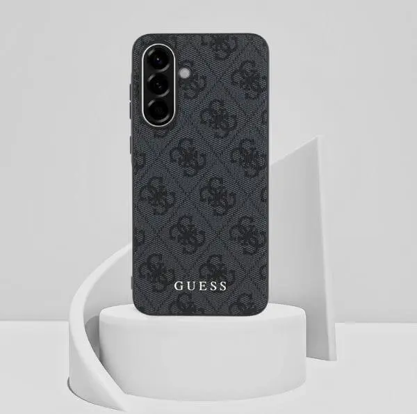 Guess Samsung Galaxy A36 Hoesje Hard Case 4G Logo Metal Zwart afbeelding 9