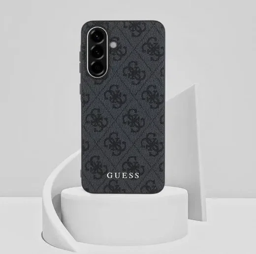 Guess Samsung Galaxy A36 Hoesje Hard Case 4G Logo Metal Zwart afbeelding 9