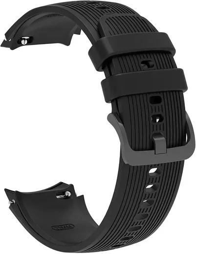 OnePlus Watch 3 / 2R / 2 Bandje - Siliconen met Gespsluiting - Zwart afbeelding 1