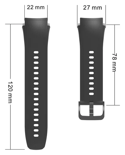 OnePlus Watch 3 / 2R / 2 Bandje - Siliconen met Gespsluiting - Oranje afbeelding 6