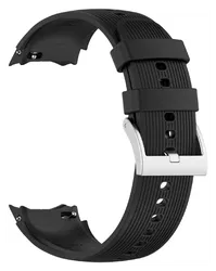 OnePlus Watch 3 / 2R / 2 Bandje Siliconen - met Gespsluiting - Zwart afbeelding