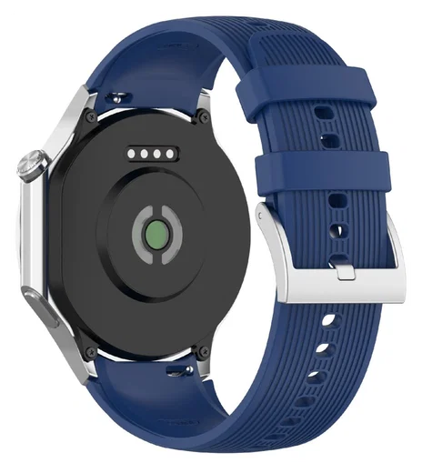 OnePlus Watch 3 / 2R / 2 Bandje Siliconen - met Gespsluiting - Blauw afbeelding 3