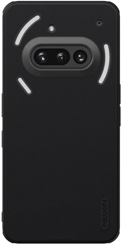 Nillkin Frosted Shield Nothing Phone (3a) Hoesje MagSafe Back Cover Zwart afbeelding 1