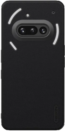 Nillkin Frosted Shield Nothing Phone (3a) Hoesje MagSafe Back Cover Zwart afbeelding 1