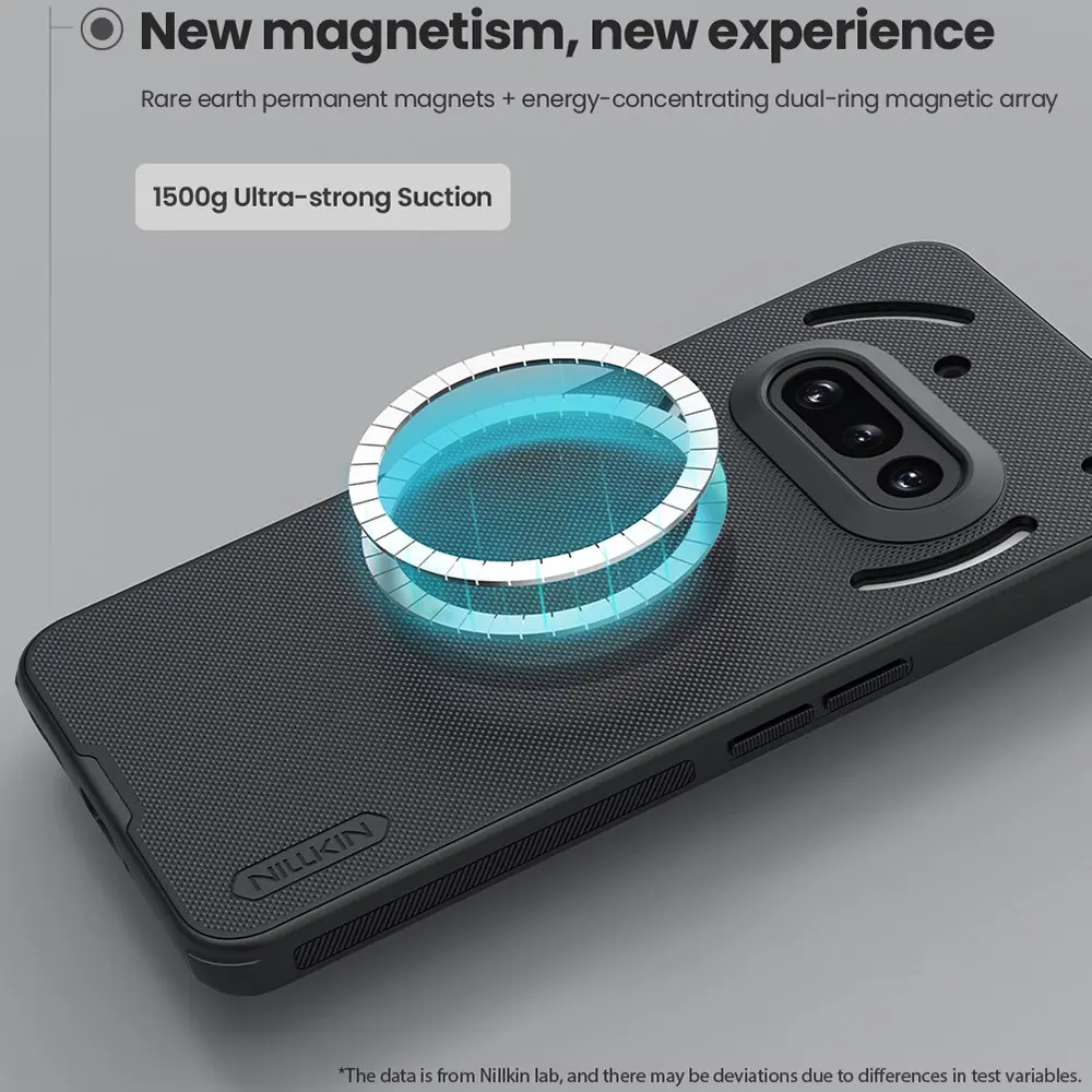 Nillkin Frosted Shield Nothing Phone (3a) Hoesje MagSafe Back Cover Zwart afbeelding 3
