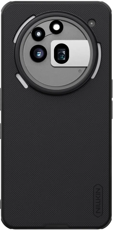 Nillkin Frosted Shield Nothing Phone (3a) Pro Hoesje MagSafe Back Cover Zwart afbeelding 1