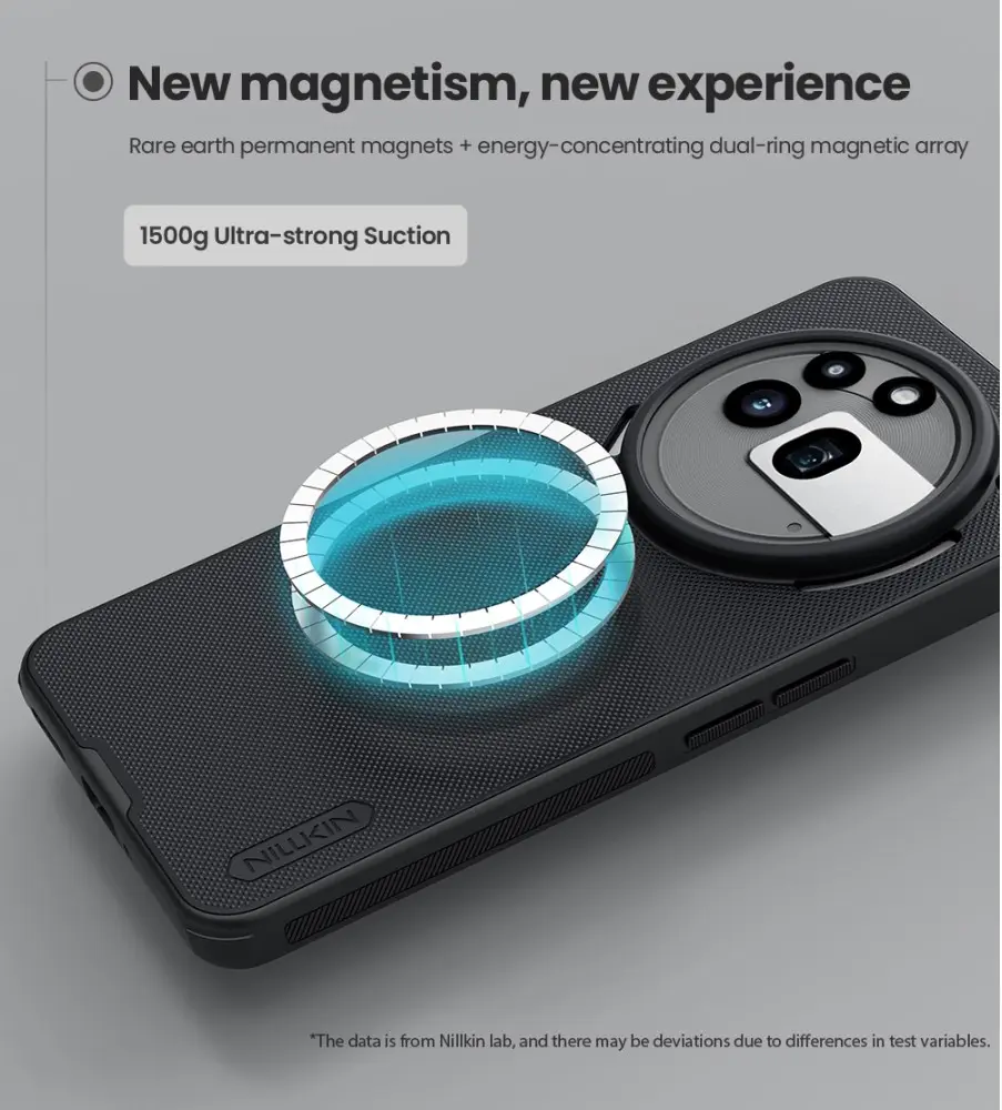 Nillkin Frosted Shield Nothing Phone (3a) Pro Hoesje MagSafe Back Cover Zwart afbeelding 3