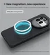 Nillkin Frosted Shield Nothing Phone (3a) Pro Hoesje MagSafe Back Cover Zwart afbeelding 3