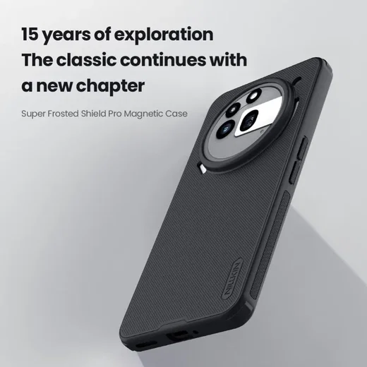 Nillkin Frosted Shield Nothing Phone (3a) Pro Hoesje MagSafe Back Cover Zwart afbeelding 4