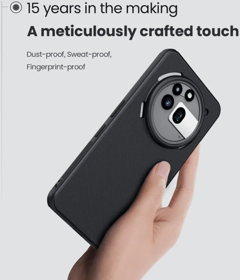 Nillkin Frosted Shield Nothing Phone (3a) Pro Hoesje MagSafe Back Cover Zwart afbeelding 5