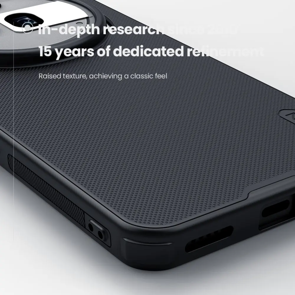 Nillkin Frosted Shield Nothing Phone (3a) Pro Hoesje MagSafe Back Cover Zwart afbeelding 6