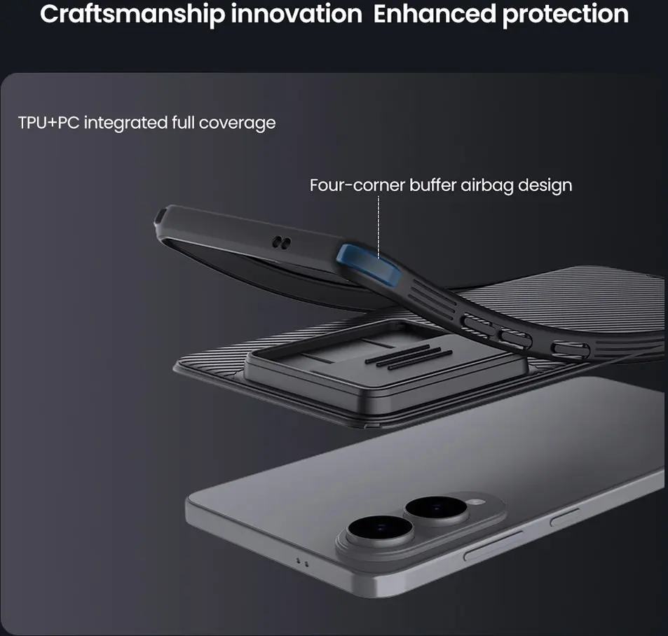Nillkin CamShield Samsung Galaxy S25 Edge Hoesje Camera Slider Back Cover Groen afbeelding 7