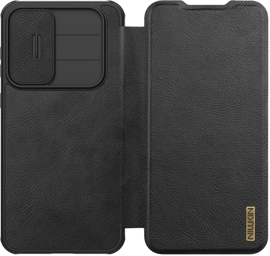 Nillkin Qin Pro Samsung Galaxy A56 Hoesje Book Case met Camera Slider Zwart afbeelding 8
