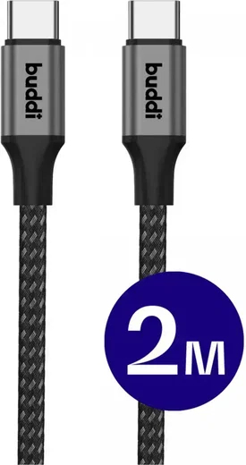 Originele Samsung 45W Power Adapter met 60W Buddi Flex USB-C Kabel 2M Zwart afbeelding 13