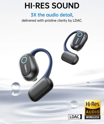 Baseus Bowie MF1 Open-Ear Draadloze Bluetooth Oordopjes Zwart afbeelding 5