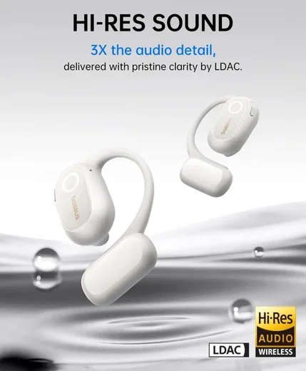 Baseus Bowie MF1 Open-Ear Draadloze Bluetooth Oordopjes Wit afbeelding 5