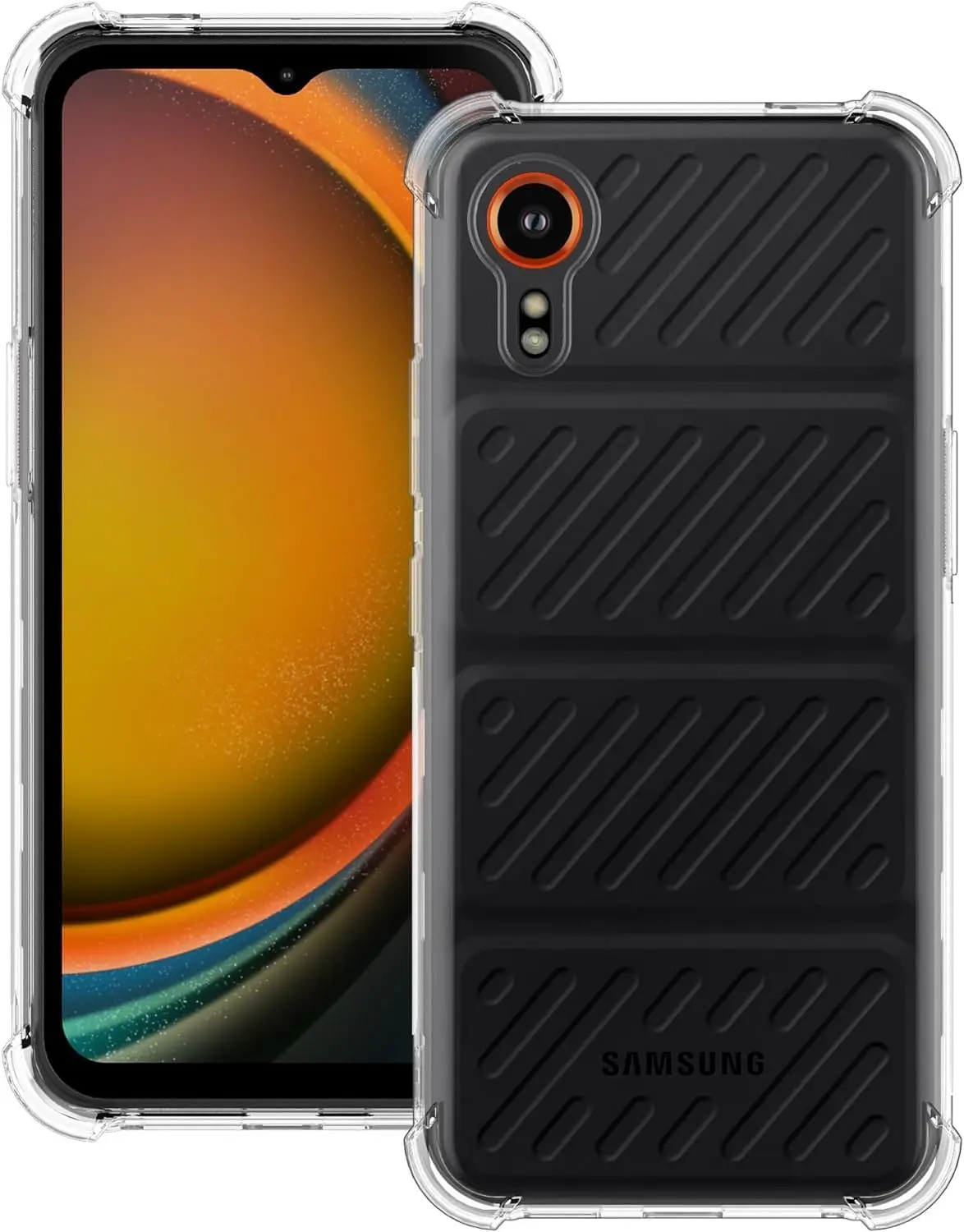 Samsung Galaxy Xcover 7 Hoesje Schokbestendig en Dun TPU Back Cover Transparant afbeelding 2