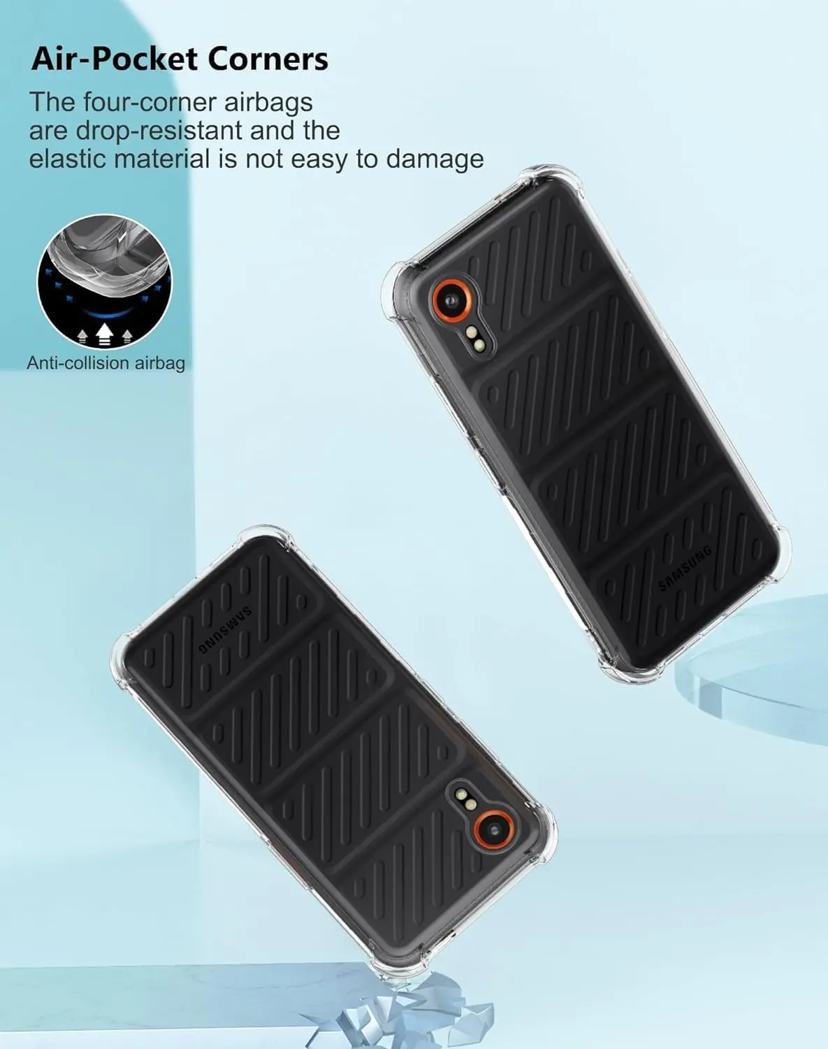 Samsung Galaxy Xcover 7 Hoesje Schokbestendig en Dun TPU Back Cover Transparant afbeelding 9