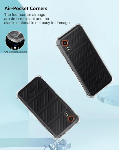 Samsung Galaxy Xcover 7 Hoesje Schokbestendig en Dun TPU Back Cover Transparant afbeelding 9