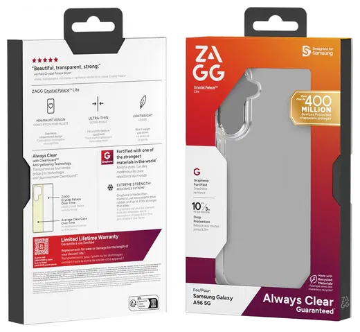 ZAGG Crystal Palace Lite Samsung Galaxy A56 Hoesje Back Cover Transparant afbeelding 5