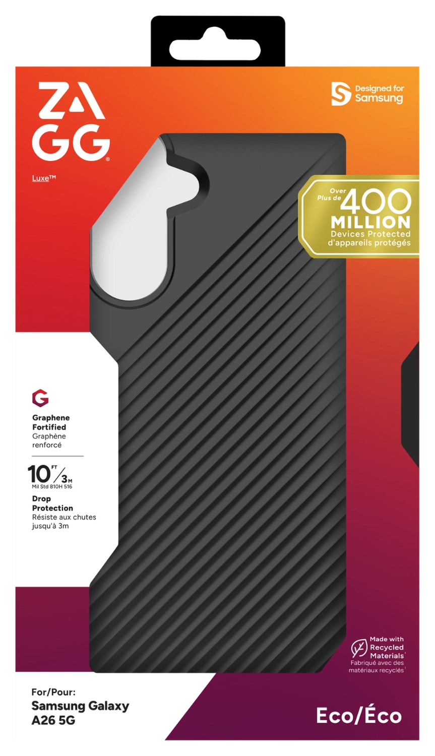 ZAGG Luxe Samsung Galaxy A26 Hoesje Back Cover 3M Valbescherming Zwart afbeelding 8