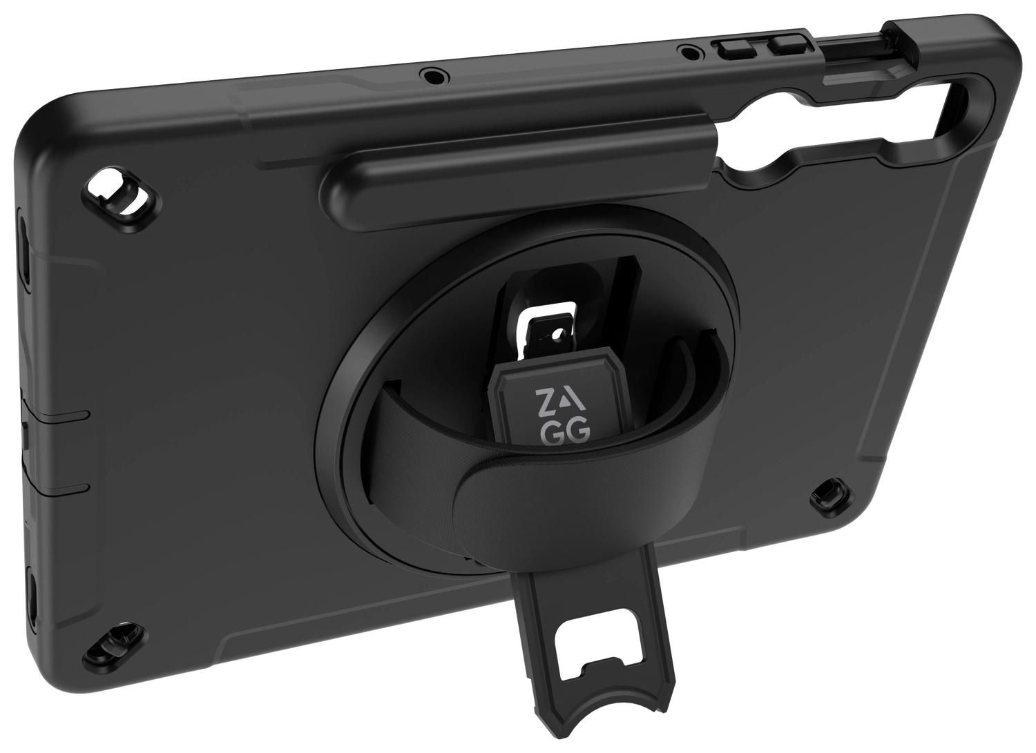ZAGG Rugged Samsung Galaxy Tab S10 FE 360° Draaibare Hoes Zwart afbeelding 1