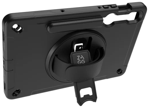 ZAGG Rugged Samsung Galaxy Tab S10 FE 360° Draaibare Hoes Zwart afbeelding 1