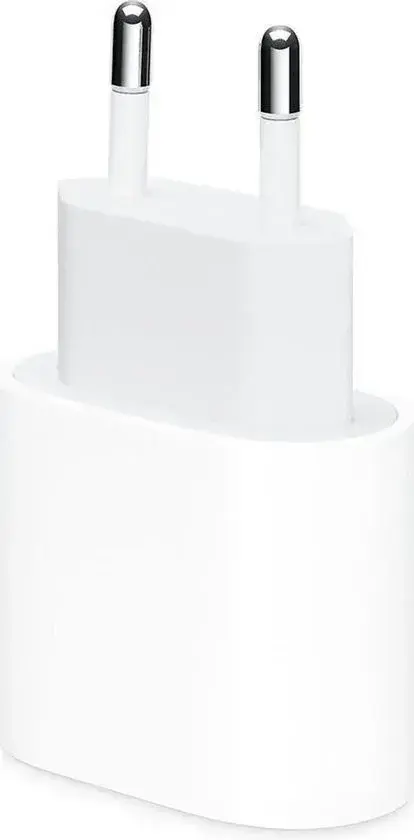 Originele Apple 20W Power Adapter USB-C Fast Charge Adapter - Wit afbeelding 1