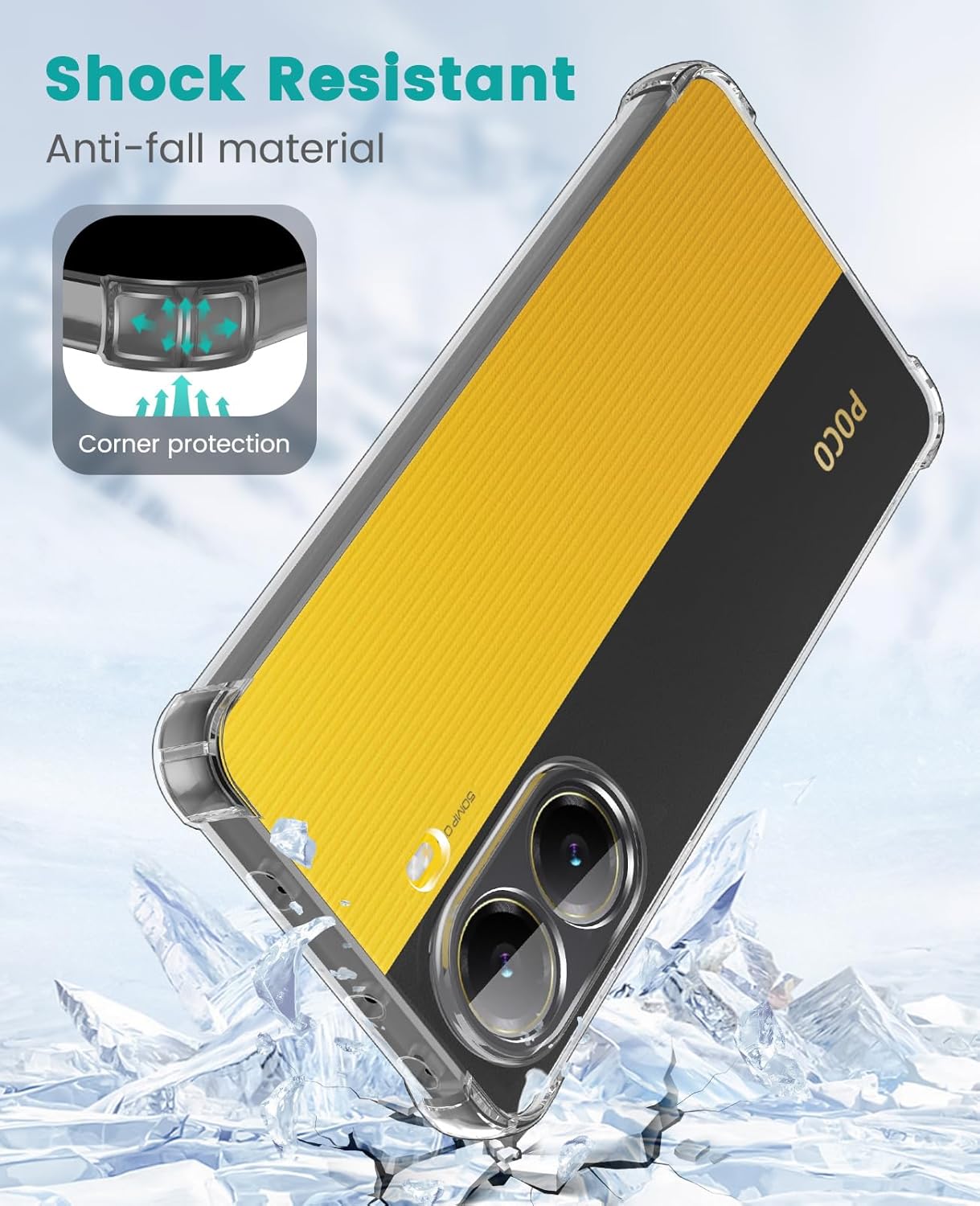 Xiaomi Poco X7 Pro Hoesje Schokbestendig en Dun TPU Back Cover Transparant afbeelding 7