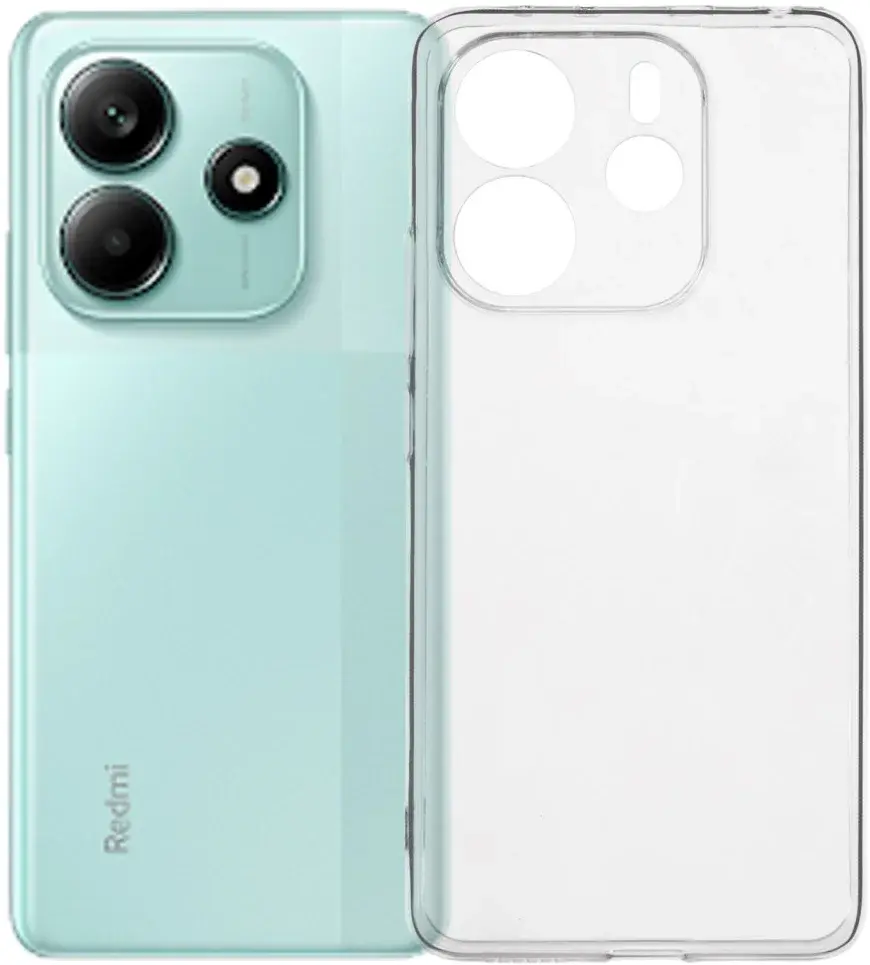 Xiaomi Redmi Note 14 5G Hoesje Dun TPU Back Cover Transparant afbeelding 1
