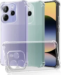 Xiaomi Redmi Note 14 5G Hoesje Schokbestendig en Dun TPU Back Cover Transparant afbeelding