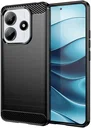 Xiaomi Redmi Note 14 5G Hoesje Geborsteld TPU Flexibele Back Cover Zwart