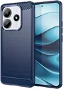 Xiaomi Redmi Note 14 5G Hoesje Geborsteld TPU Flexibele Back Cover Blauw