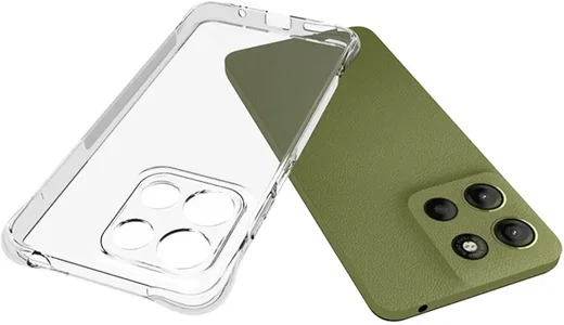 Motorola Moto G15 / G15 Power Hoesje Schokbestendig en Dun TPU Transparant afbeelding 2